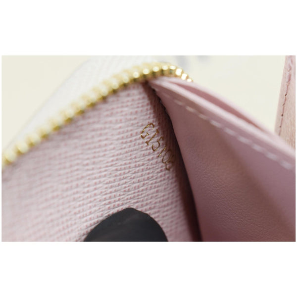 LOUIS VUITTON Clemence Damier Azur Zippy Wallet White