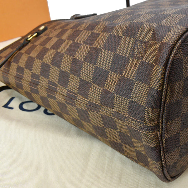 LOUIS VUITTON Neverfull MM Damier Ebene Tote Bag Brown - Hot Deals