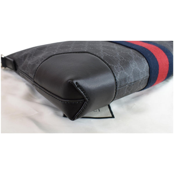GUCCI GG Supreme Web Messenger Bag Black 474139