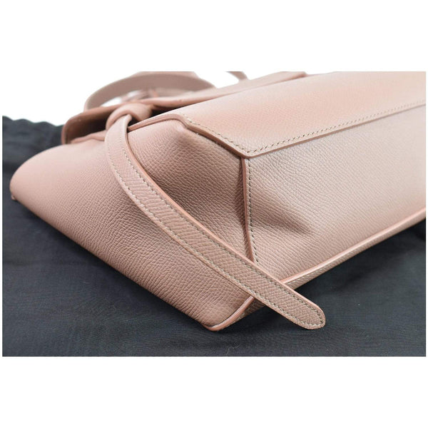 CELINE Nano Belt Grained Calfskin 2Way Shoulder Bag Light Pink