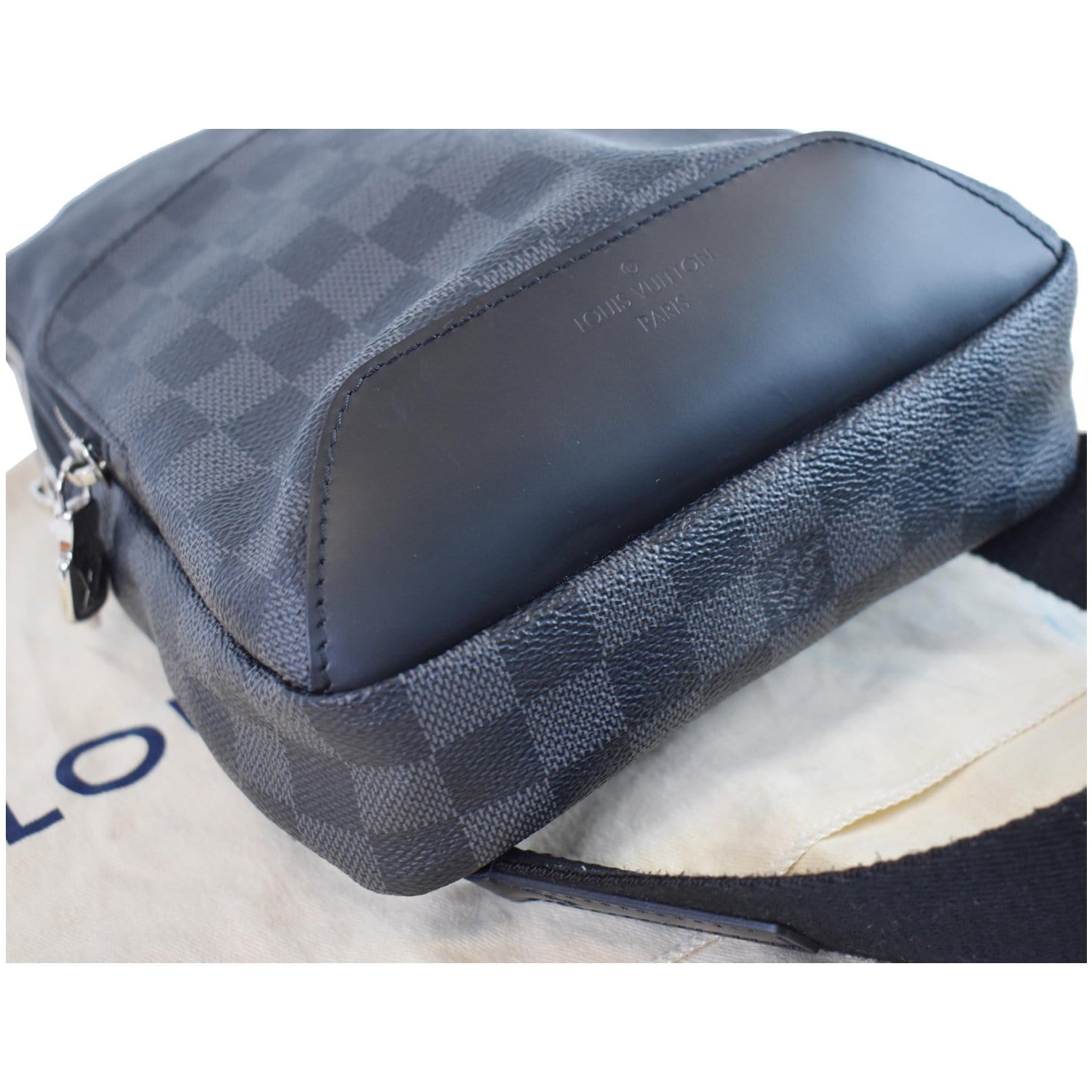 Louis Vuitton Avenue Sling Bag Damier Graphite Black, Blue