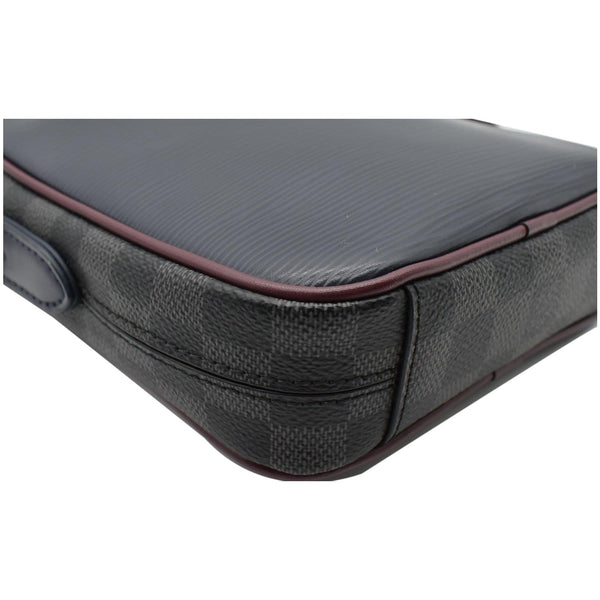 LOUIS VUITTON Danube PM Slim Damier Graphite Epi Pochette Crossbody Bag Blue - Final Sale