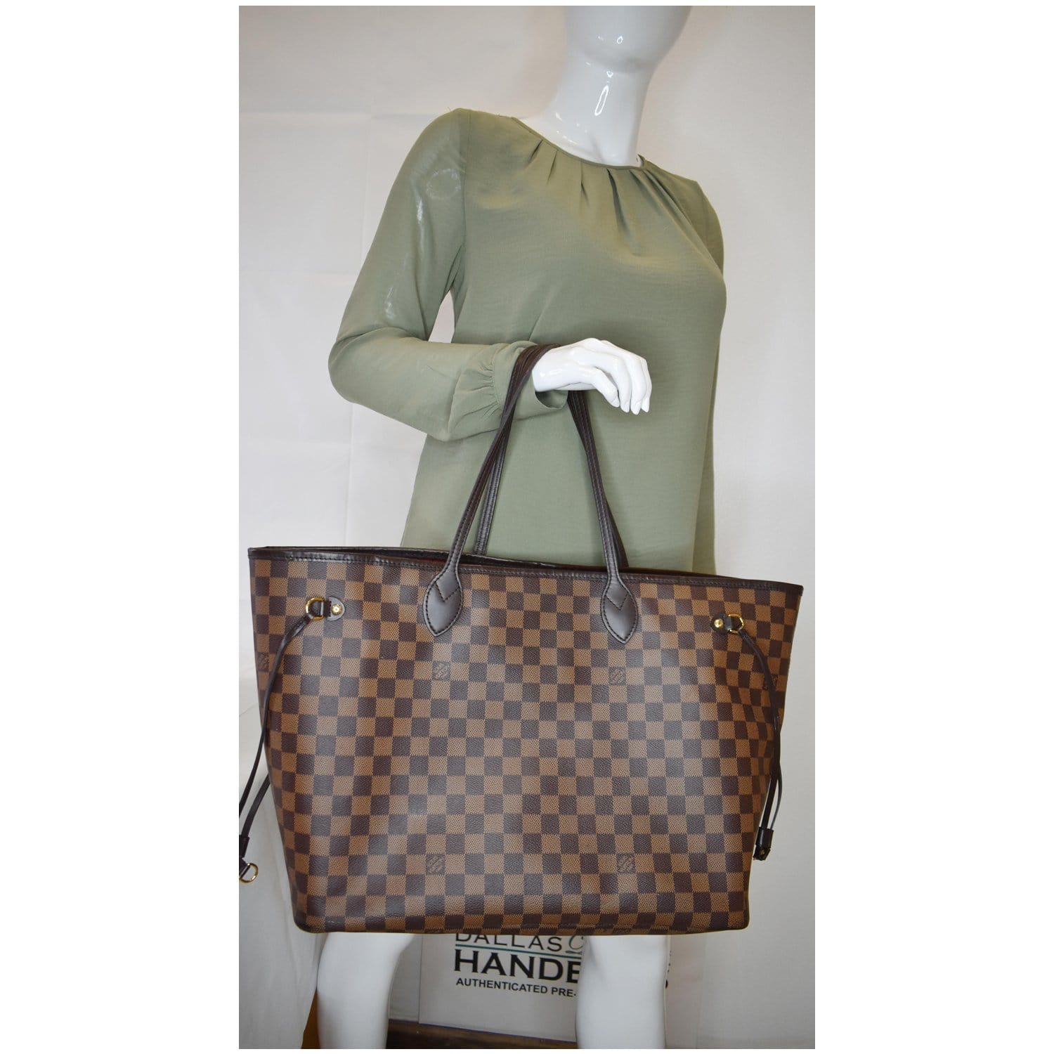 Louis Vuitton - Authenticated Neverfull Handbag - Cloth Brown for Women, Very Good Condition