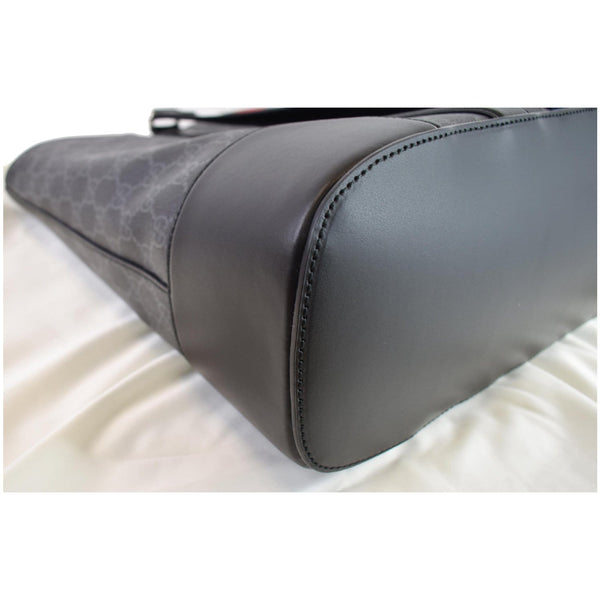 GUCCI Sherry Line GG Supreme Canvas Tote Bag Black 495560