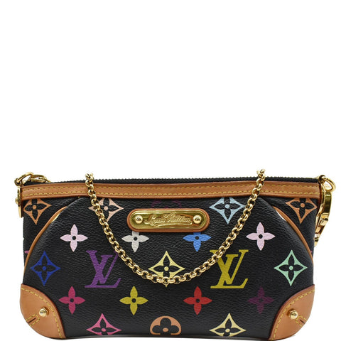 LOUIS VUITTON Milla MM Monogram Pochette Clutch Bag Multicolor