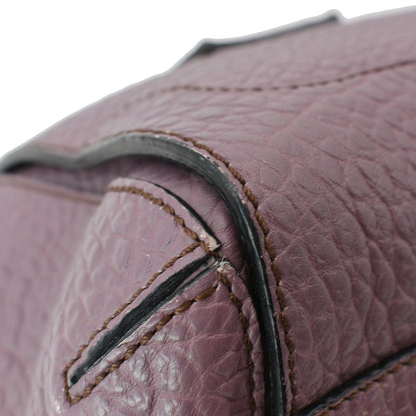 BURBERRY Gladstone Leather Satchel Bag Dusky Mauve