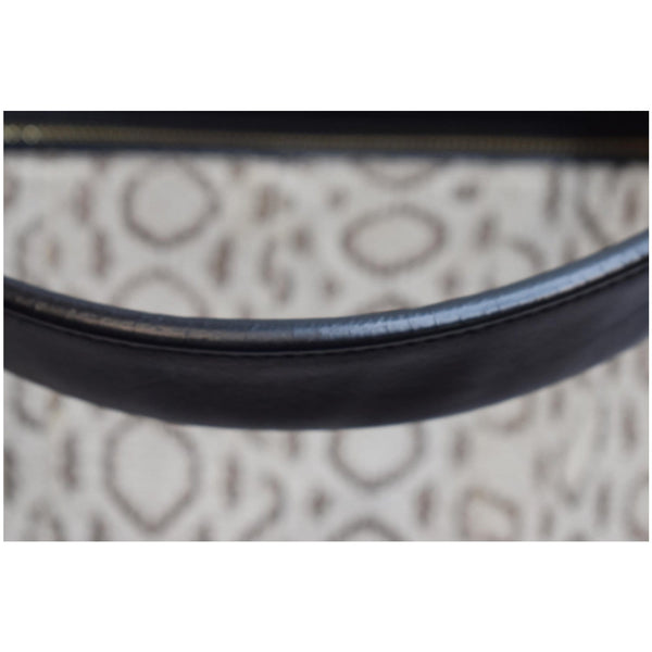 CELINE Medium Edge Python Leather Top Handle Shoulder Bag Beige