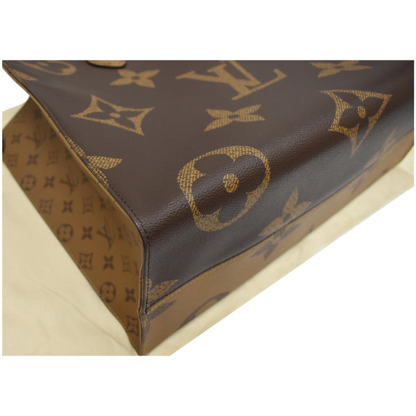 LOUIS VUITTON Onthego GM Reverse Monogram Canvas Tote Shoulder Bag Brown