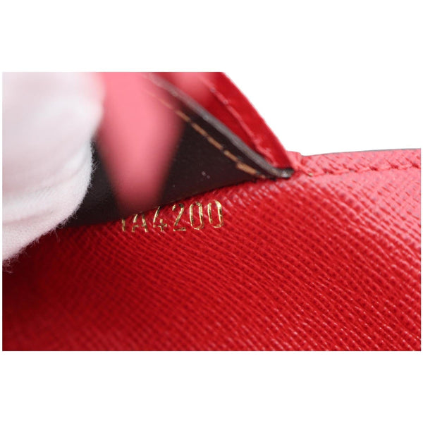 LOUIS VUITTON Emilie Damier Ebene Wallet Brown