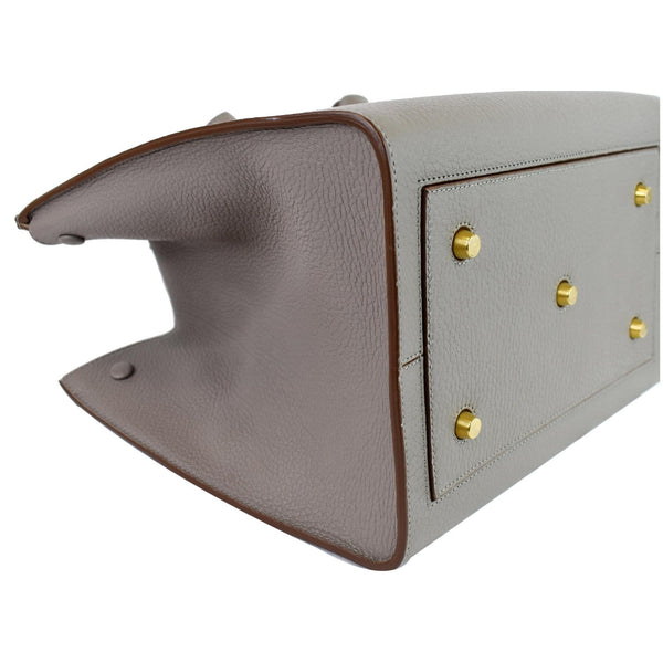 CELINE Tie Knot Mini Leather Tote Bag Grey