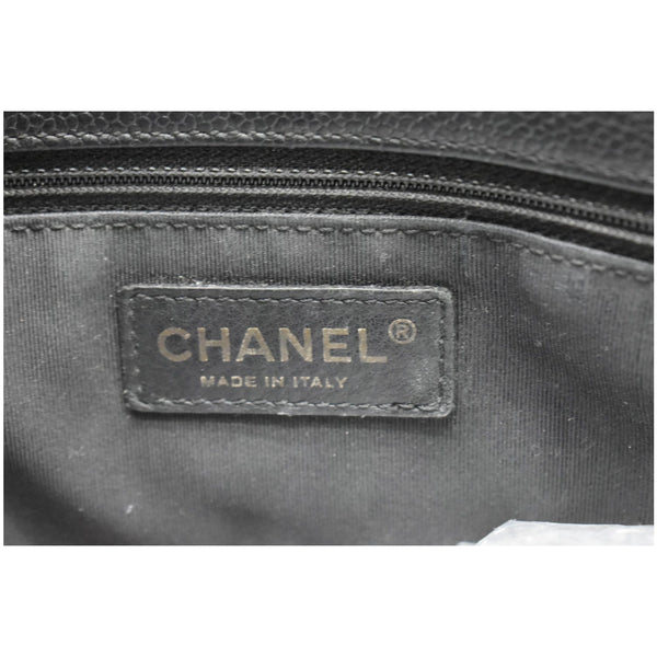 CHANEL Grand Shopping GST Caviar Leather Tote Bag Black