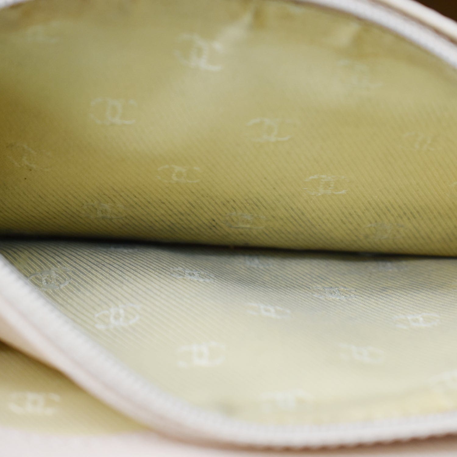 CHANEL Bi-fold Wallet Double hook COCO mark Leather Light green