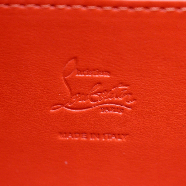 CHRISTIAN LOUBOUTIN Cabarock Croc-Embossed Leather Tote Bag Black