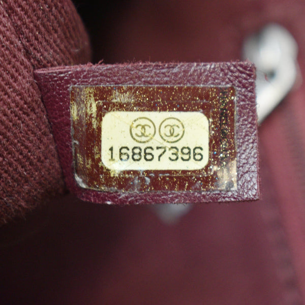 CHANEL Accordion Flap Aged Leather Shoulder Bag Black