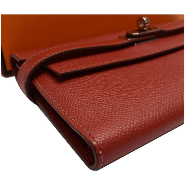 Hermes Kelly Leather Wallet Red - Shop now at DDH