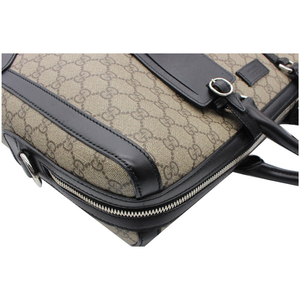 Gucci Eden GG Supreme Canvas Briefcase Bag - side corner