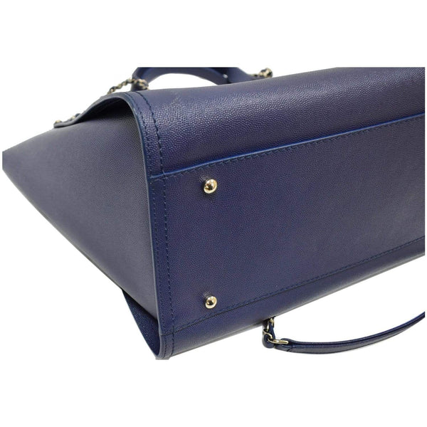 Chanel Deauville Studded Caviar Tote Shoulder Bag - bottom edge