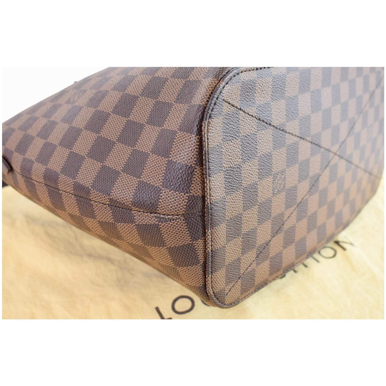 Louis Vuitton Shoulder Bag Siena MM Damier Ebene Canvas Shoulder Hand Bag  Preowned Brown Leather ref.674007 - Joli Closet