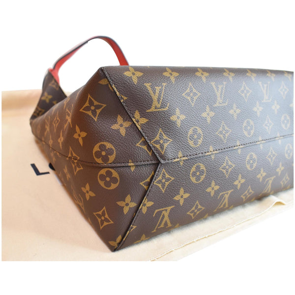 Louis Vuitton Flower Monogram Canvas Shoulder Hobo Bag - corner bottom