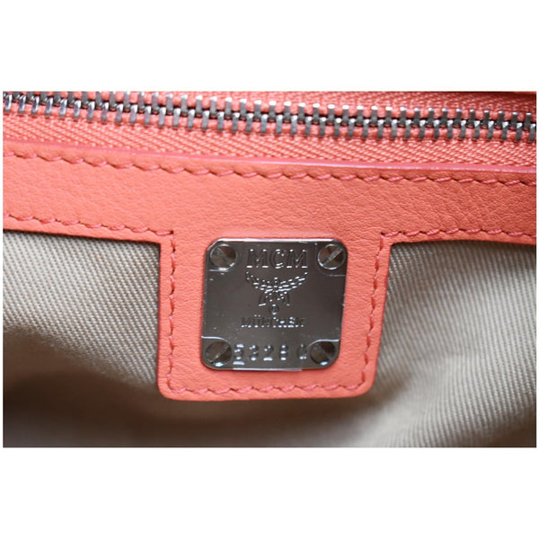 MCM Essential Drawstring Leather Shoulder Bag - tag