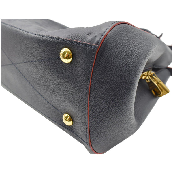 LOUIS VUITTON Montaigne MM Monogram Empreinte Shoulder Bag Blue