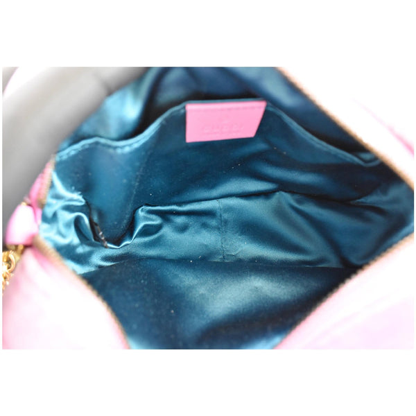 GUCCI GG Marmont Mini Marquise Crystal Velvet Crossbody Bag Pink 448065