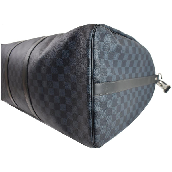 LOUIS VUITTON Keepall Bandouliere 55 Damier Graphite Travel Bag Black
