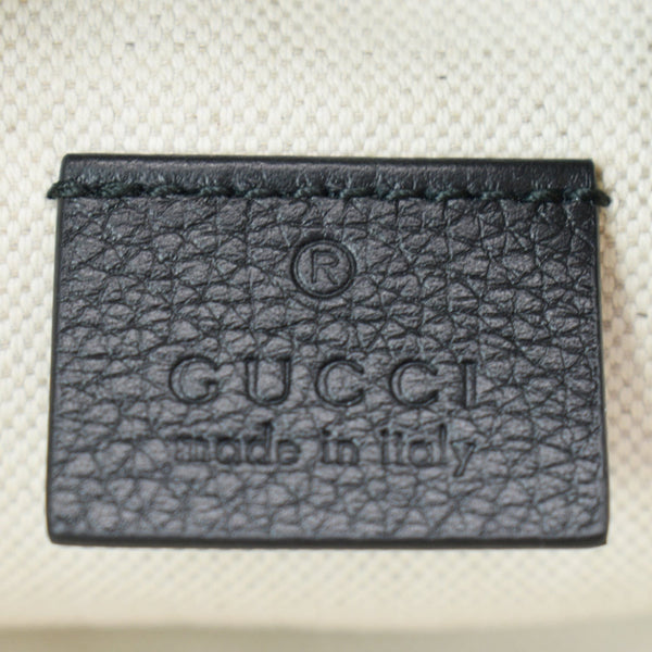 GUCCI Print Grained Calfskin Leather Belt Bag Black | DDH