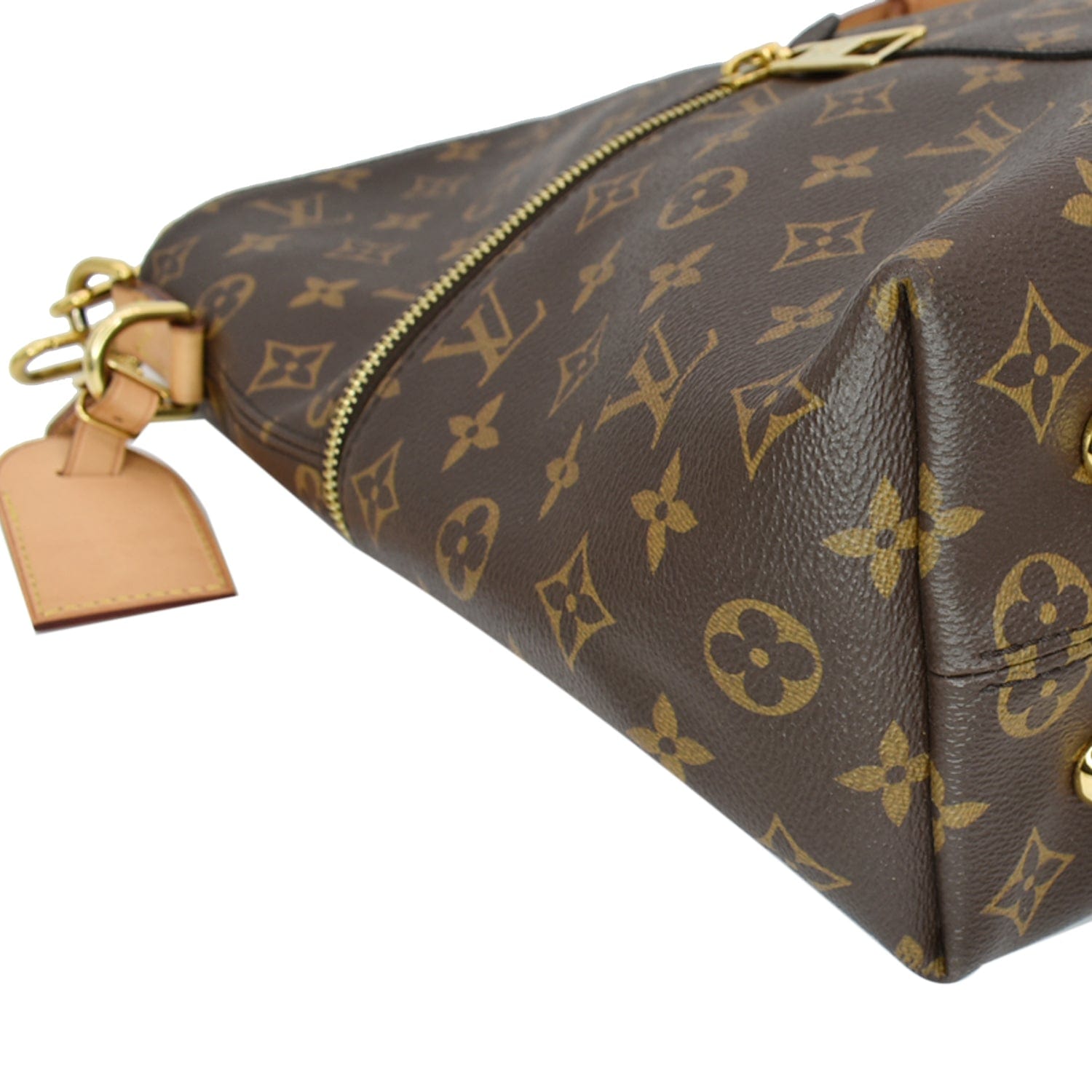 Louis Vuitton Monogram Canvas Melie Tote Shoulder Bag Brown Cloth