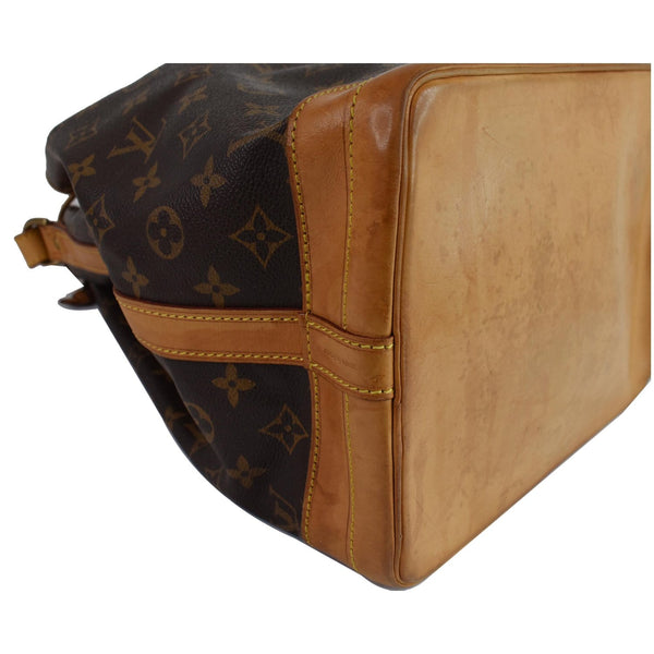 LOUIS VUITTON Large Noe Monogram Canvas Shoulder Bag Brown