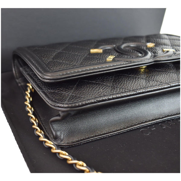 Gucci CC Filigree WOC Wallet On Chain Caviar Bag womenk