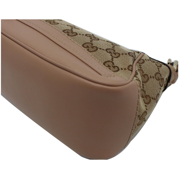 Gucci Mayfair Small Bow GG Canvas Shoulder Bag - bottom corner