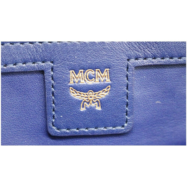 MCM Stark Visetos Coated Canvas Backpack Bag White