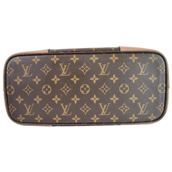 Louis Vuitton Flandrin Monogram Canvas Shoulder Handbag - flat bottom view