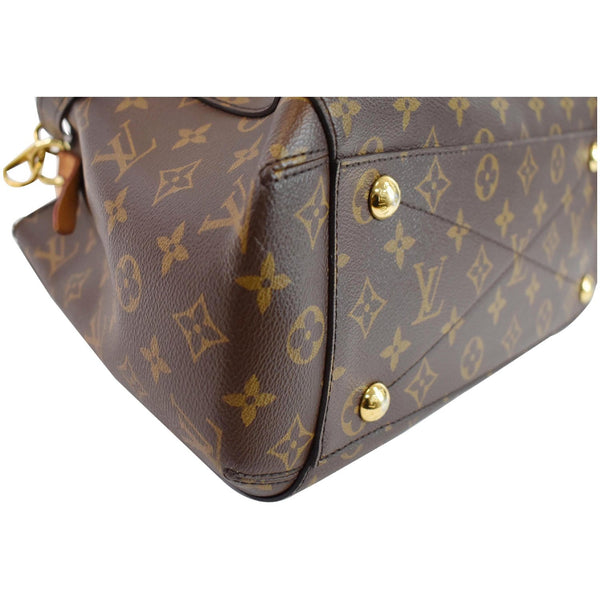 Louis Vuitton Montaigne MM Monogram Canvas Shoulder Bag - bottom buttons