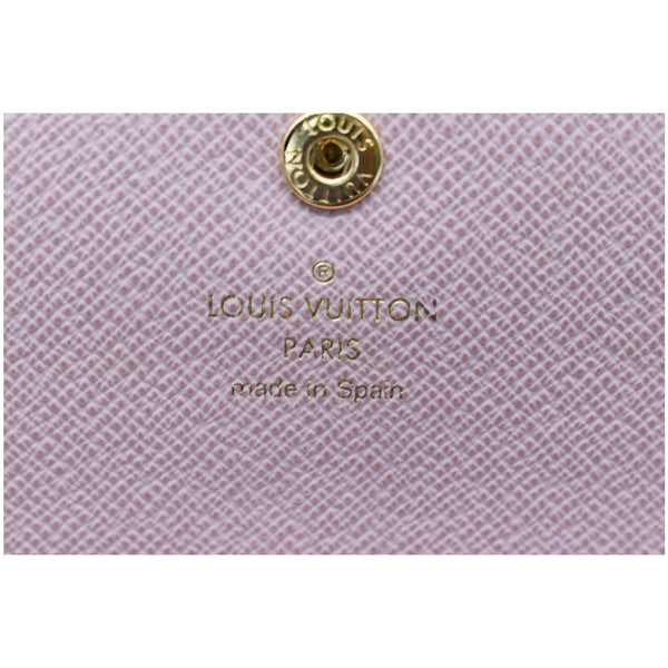 LOUIS VUITTON Emilie Damier Ebene Wallet Brown