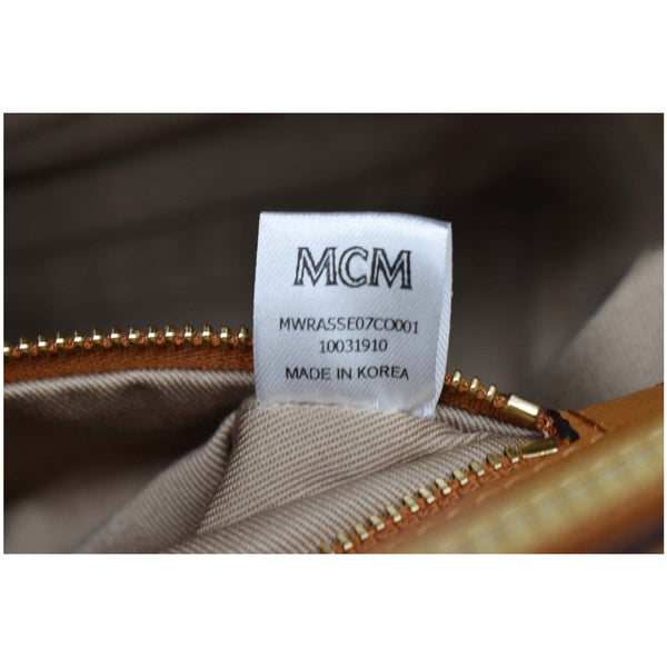 MCM Essential Small Visetos Crossbody Bag Cognac - Buy Now