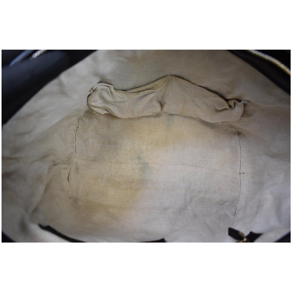 GUCCI Soho Tassel Pebbled Leather Top Handle Bag 369176 Black