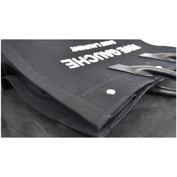 YVES SAINT LAURENT Rive Gauche Leather Tote Bag Black