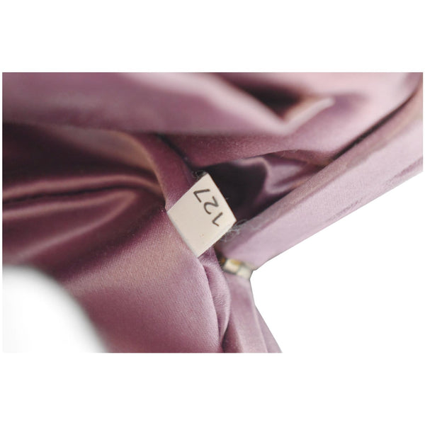 PRADA Sera Lizard Skin Satchel Bag Purple