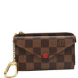 LOUIS VUITTON Damier Ebene Recto Verso Card Holder Brown