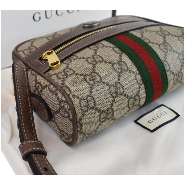 GUCCI Ophidia GG Supreme Mini Crossbody Bag Beige 517350