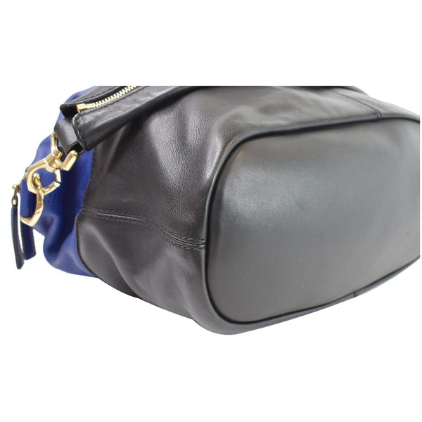 GIVENCHY Nightingale Medium Bicolor Leather Satchel Bag Blue/Black