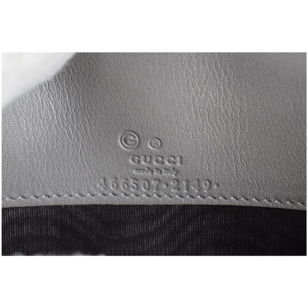 Gucci Micro Guccissima Leather Wallet Grey made in Italy