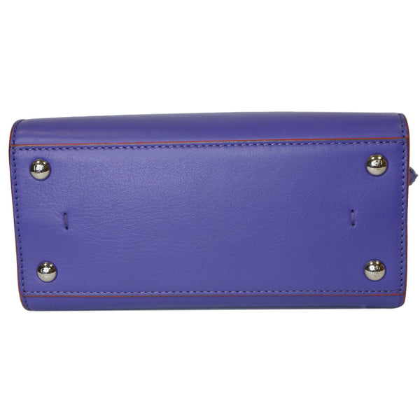 FENDI 3 Jours Mini Calfskin Leather Crossbody Bag Iris