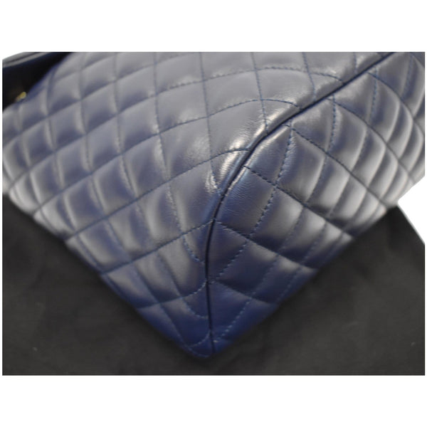 CHANEL Small Urban Spirit Quilted Lambskin Backpack Bag Navy