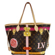 LOUIS VUITTON Neverfull MM Summer Trunk Monogram Canvas Shoulder Bag Brown