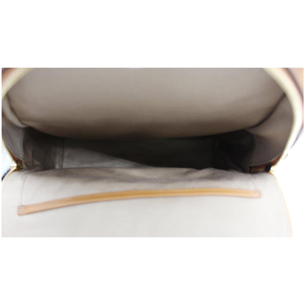 MCM Stark Medium Visetos Monogram Canvas Backpack Bag Cognac Red