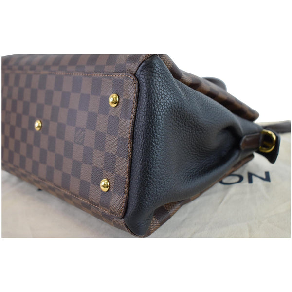 LOUIS VUITTON Normandy Damier Ebene Satchel Bag Brown