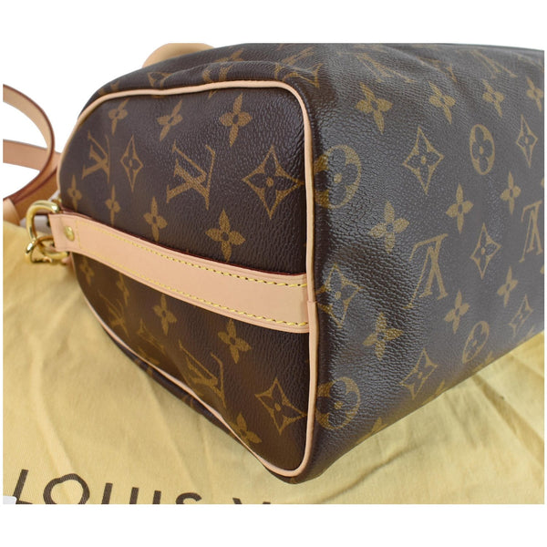 LOUIS VUITTON Speedy 25 Bandouliere Monogram Canvas Shoulder Bag Brown